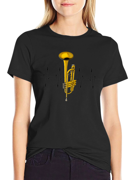 Trumpet Heartbeat Graphic Tee