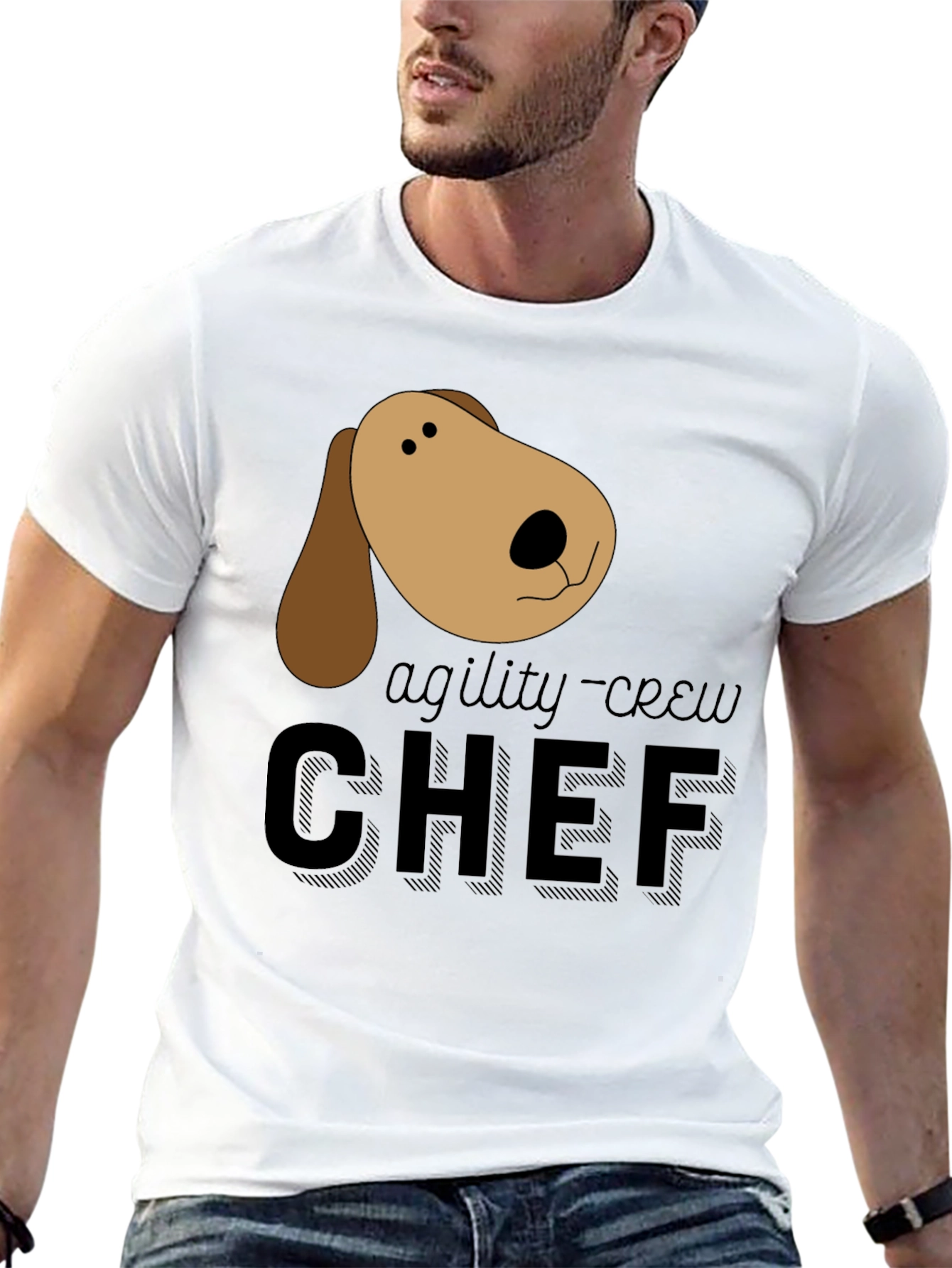 Agility Crew Chef Dog Graphic T-Shirt