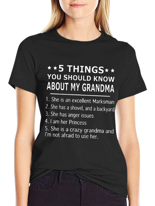 5 Things About My Grandma T-Shirt