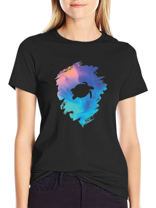 Turtle Galaxy Black T-Shirt