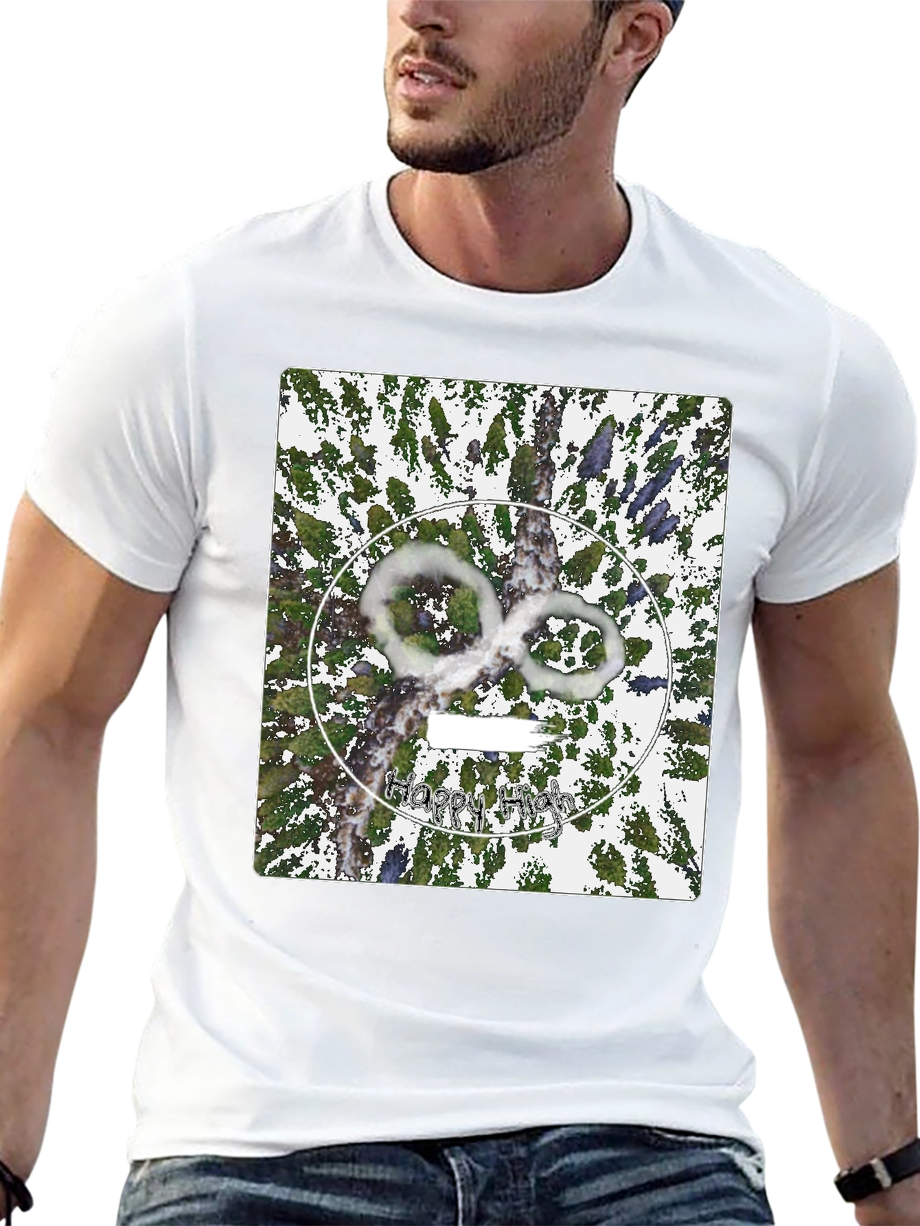 Abstract Graphic Tee - Happy High