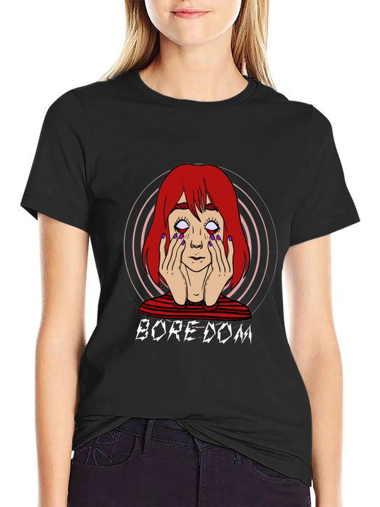 Boredom Graphic T-Shirt - Unisex Black Tee