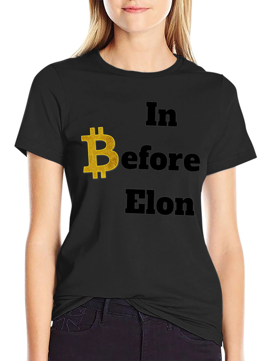 Bitcoin Before Elon T-Shirt - Crypto Enthusiast Tee