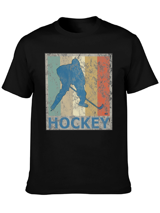 Vintage Hockey Player Graphic Tee