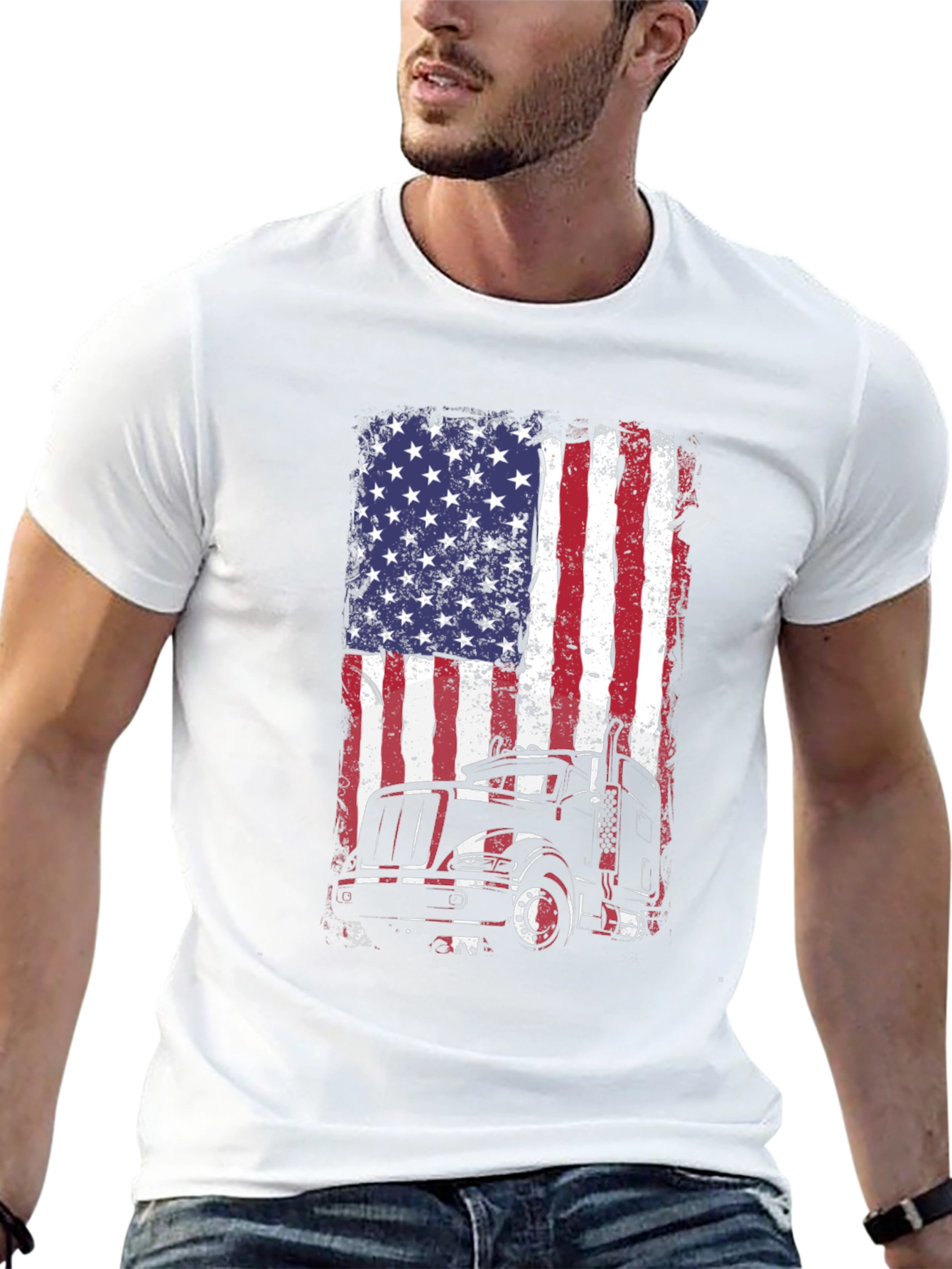 American Trucker Flag T-Shirt