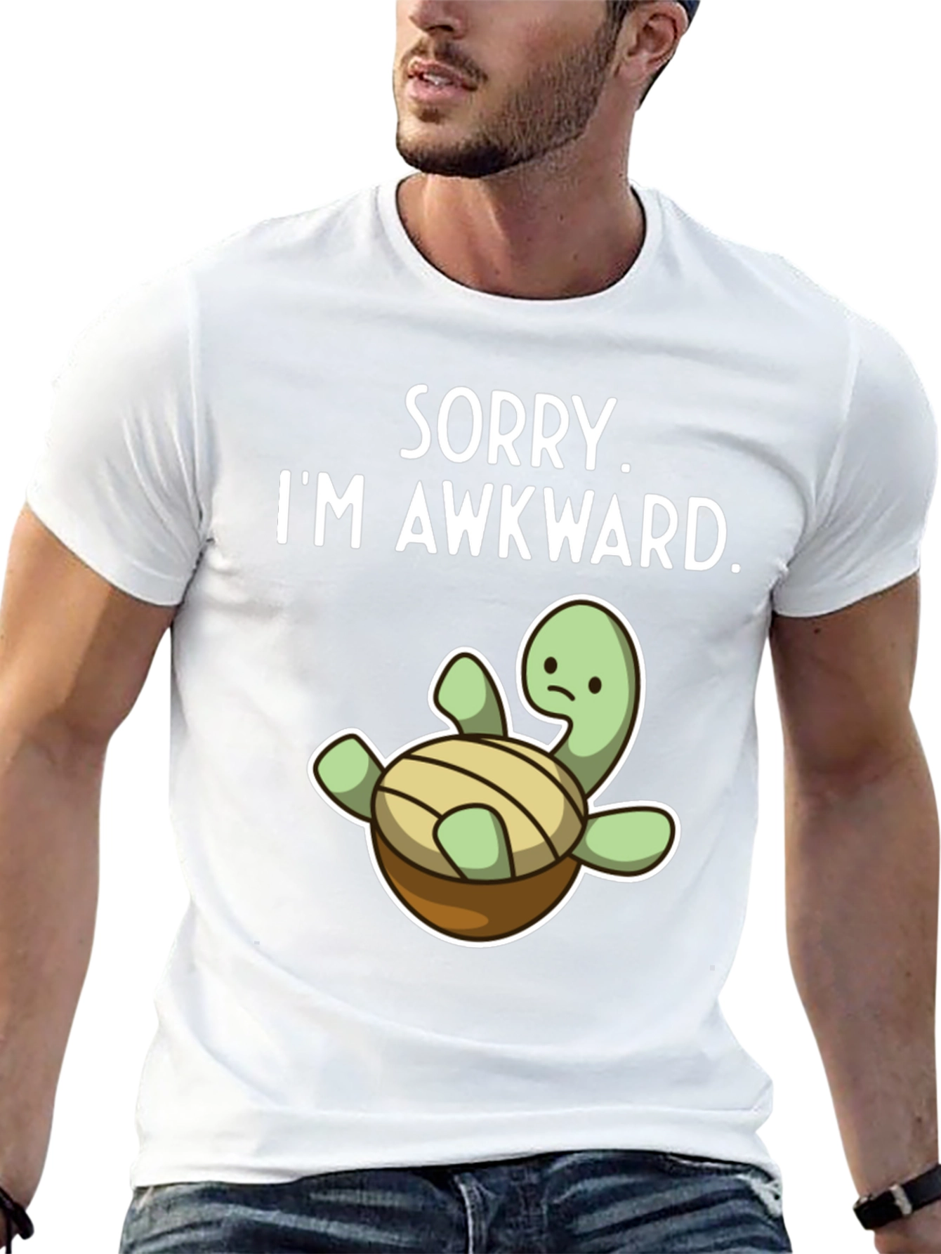 Awkward Turtle Graphic Tee - Funny Unisex Shirt