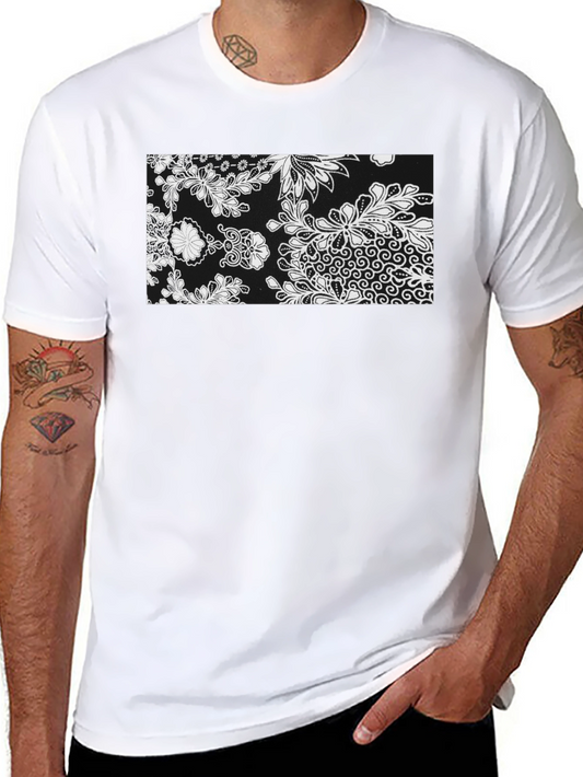 Black Floral Print T-Shirt
