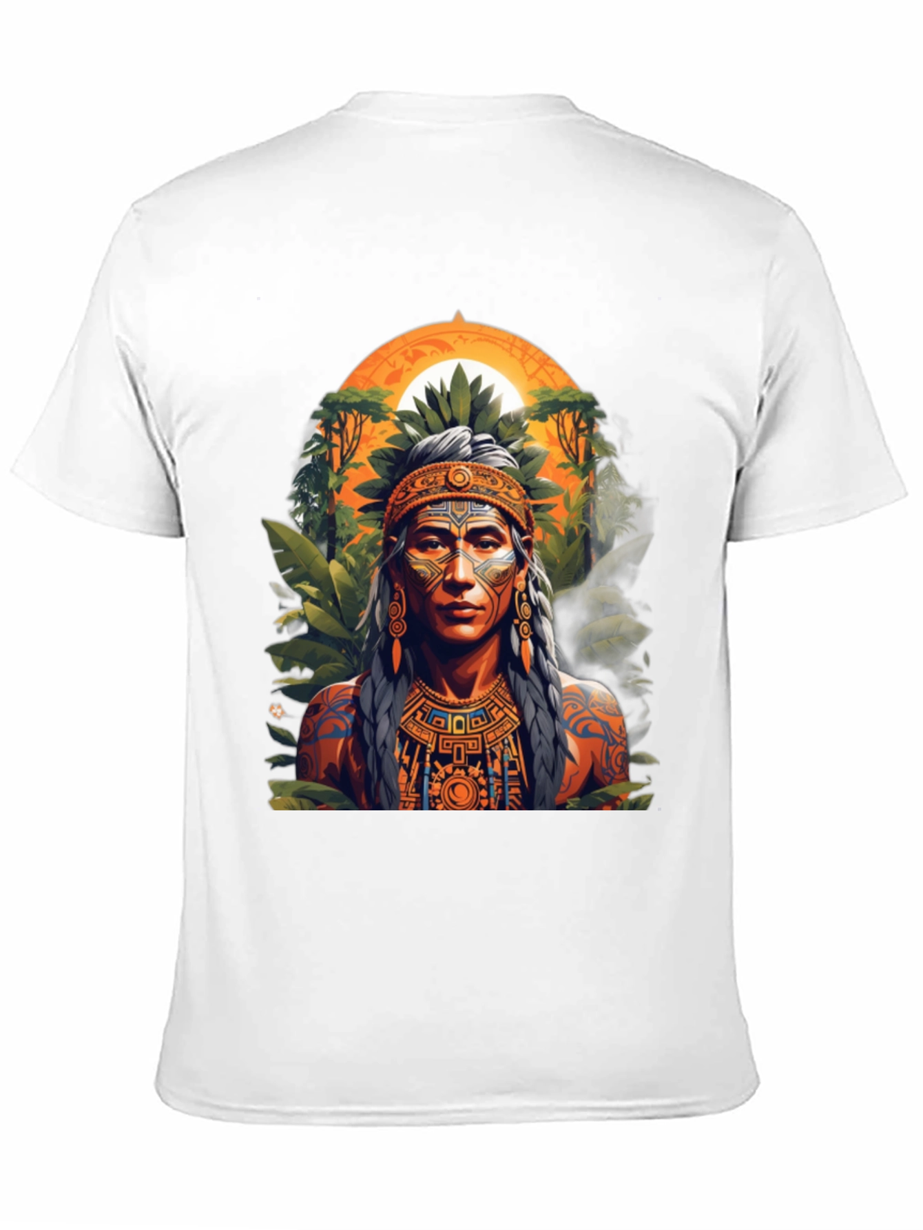 Aztec Warrior T-Shirt - Black Graphic Tee