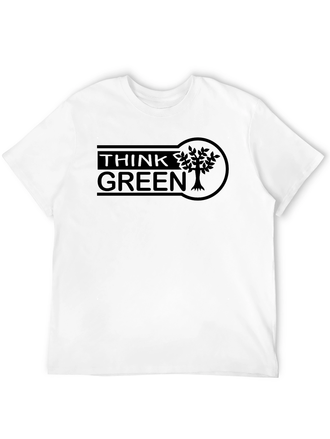 Think Green Graphic Tee - Eco-Friendly Style