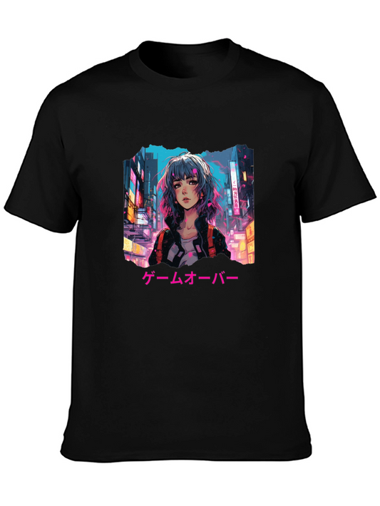 Anime Girl Game Over T-Shirt