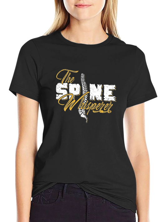 The Spine Whisperer Graphic Tee - Black