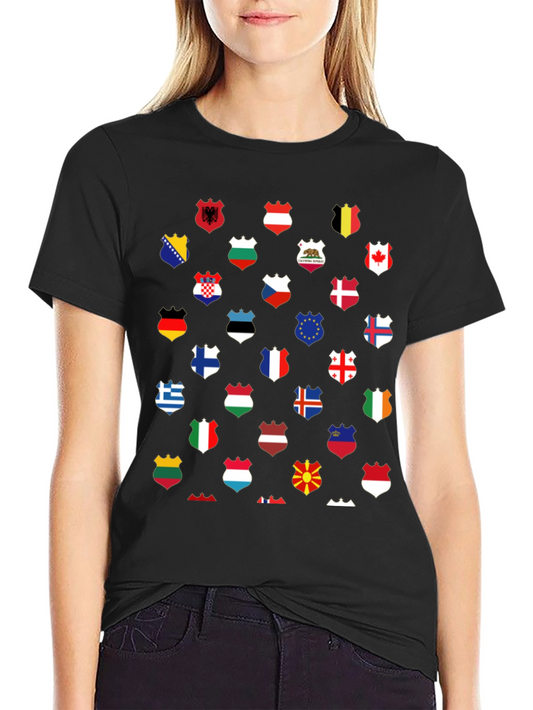 World Flags T-Shirt - Unique Graphic Tee