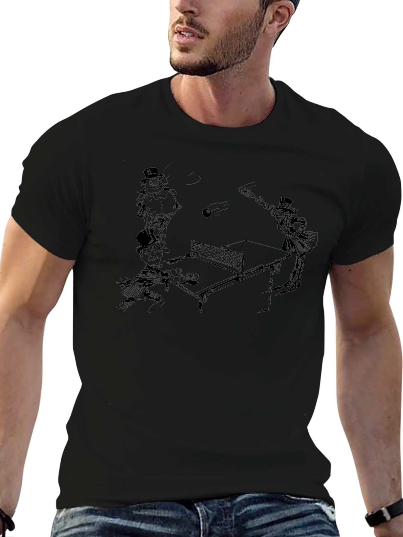 Whimsical Ping Pong T-Shirt - Unique Design