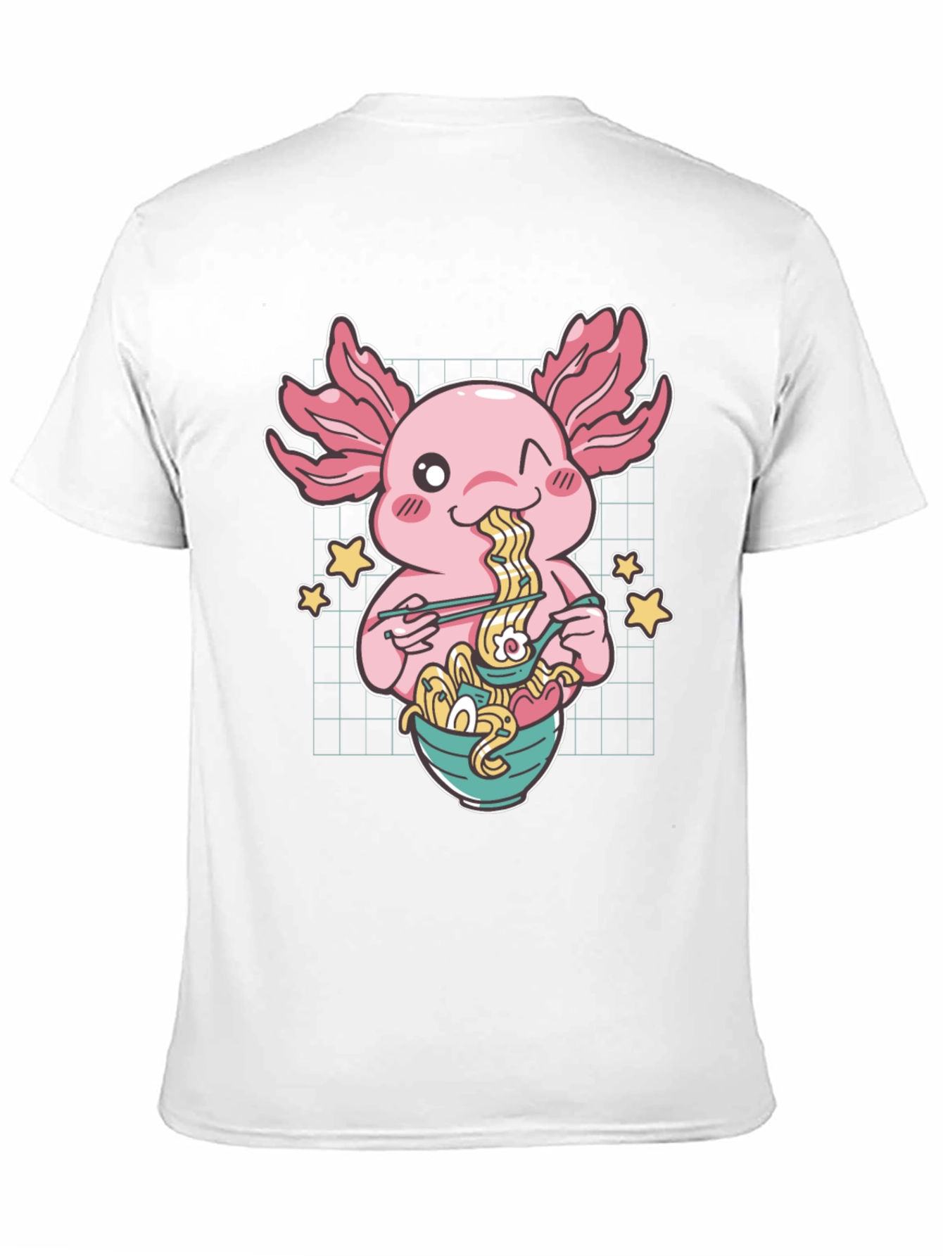 Axolotl Ramen T-Shirt - Cute Anime Style