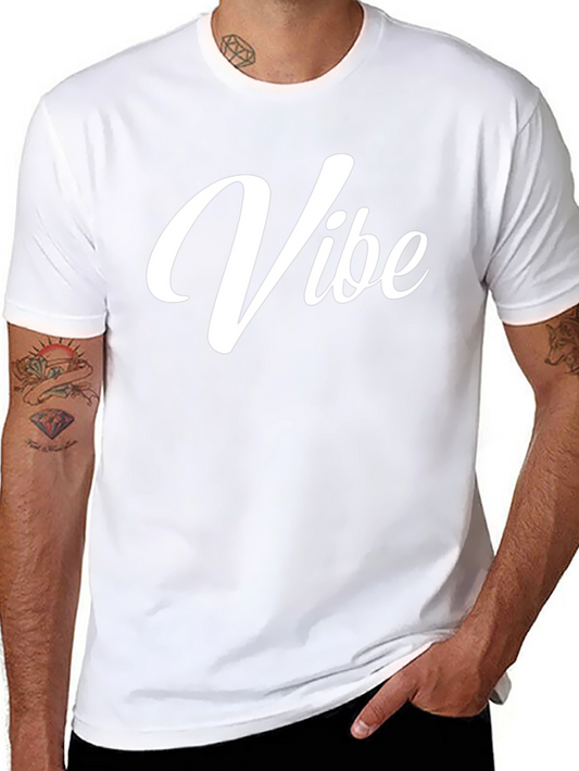 Vibe Graphic Tee - Casual Black T-Shirt