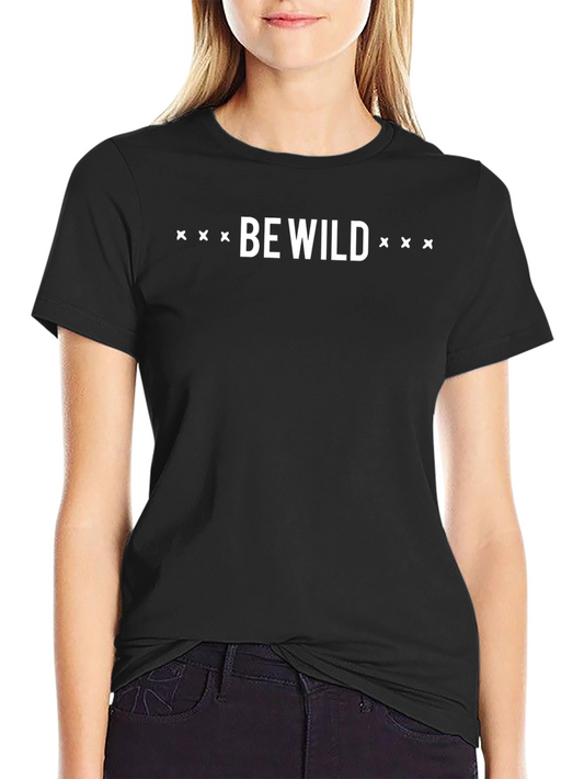Be Wild Black Graphic Tee - Mens Casual T-Shirt