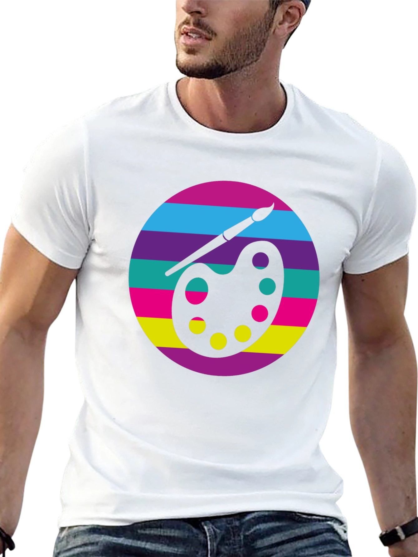 Artist Palette Graphic T-Shirt - Art Lover Tee