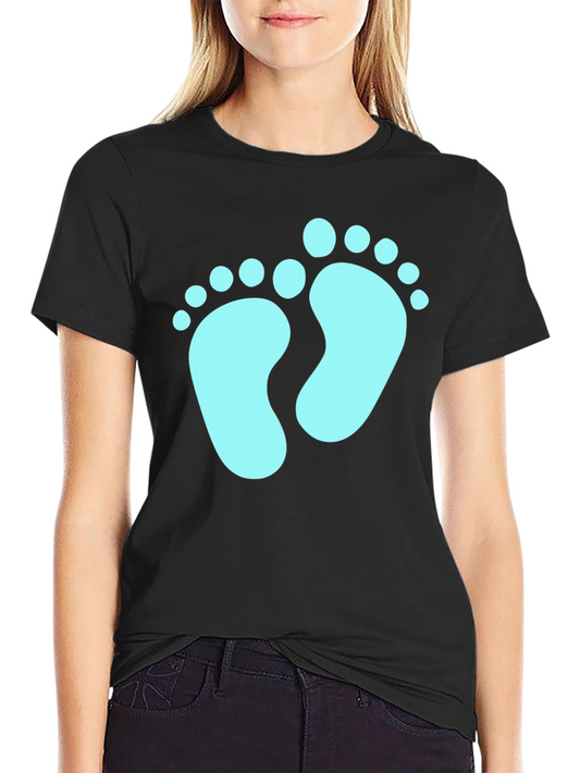 Baby Feet Graphic Tee - New Parent T-Shirt