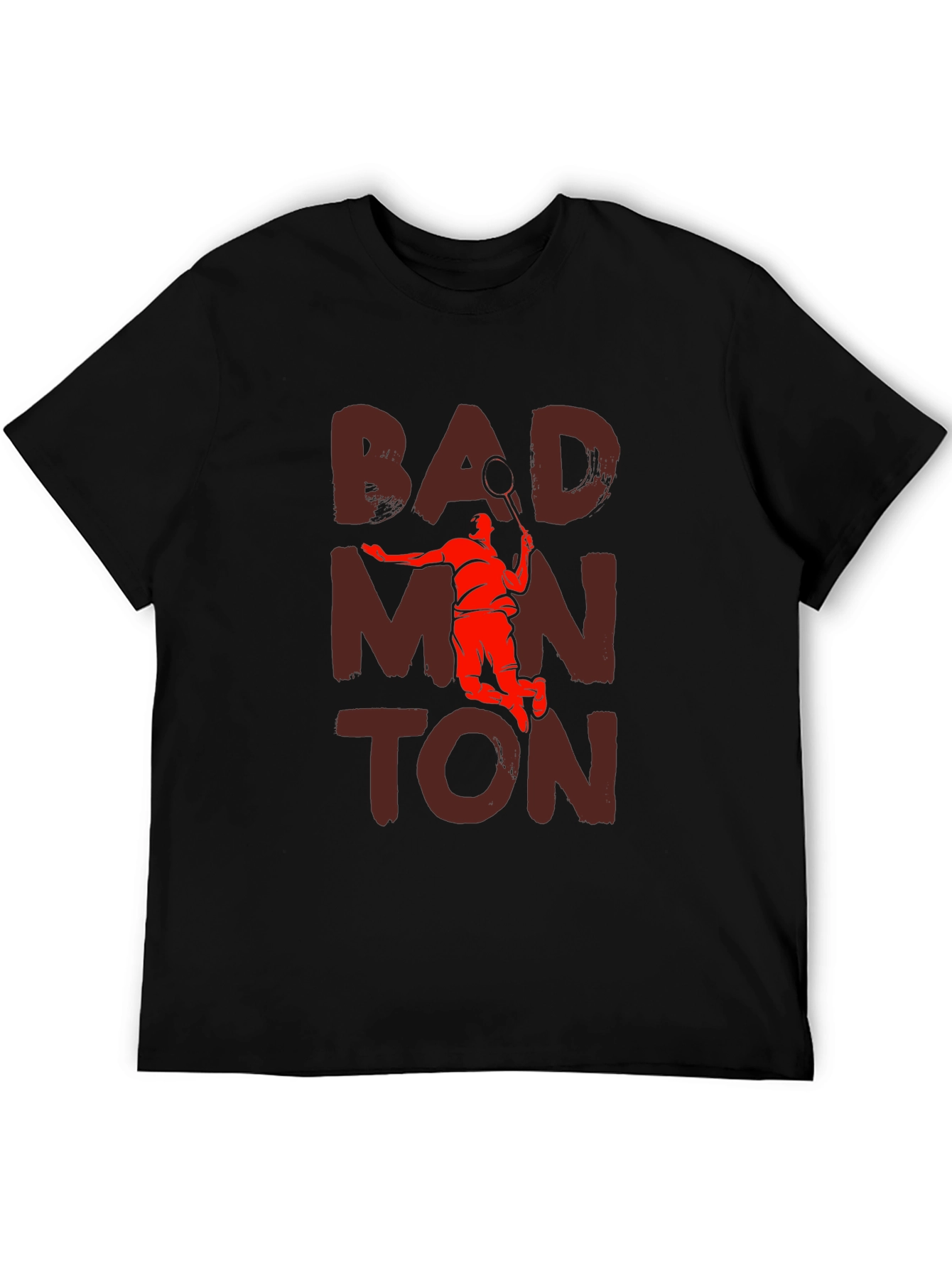 Badminton Graphic Tee - Sporty Casual T-Shirt