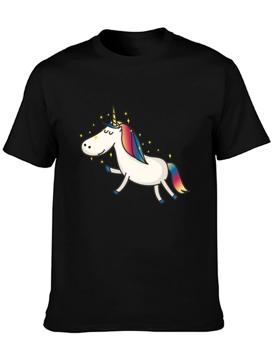 Unicorn Graphic Black T-Shirt - Fun & Stylish
