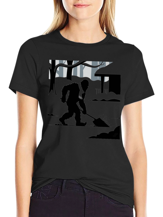 Bigfoot Digging T-Shirt