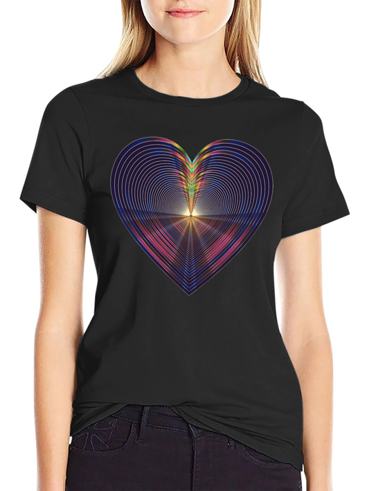 Abstract Heart Graphic Tee