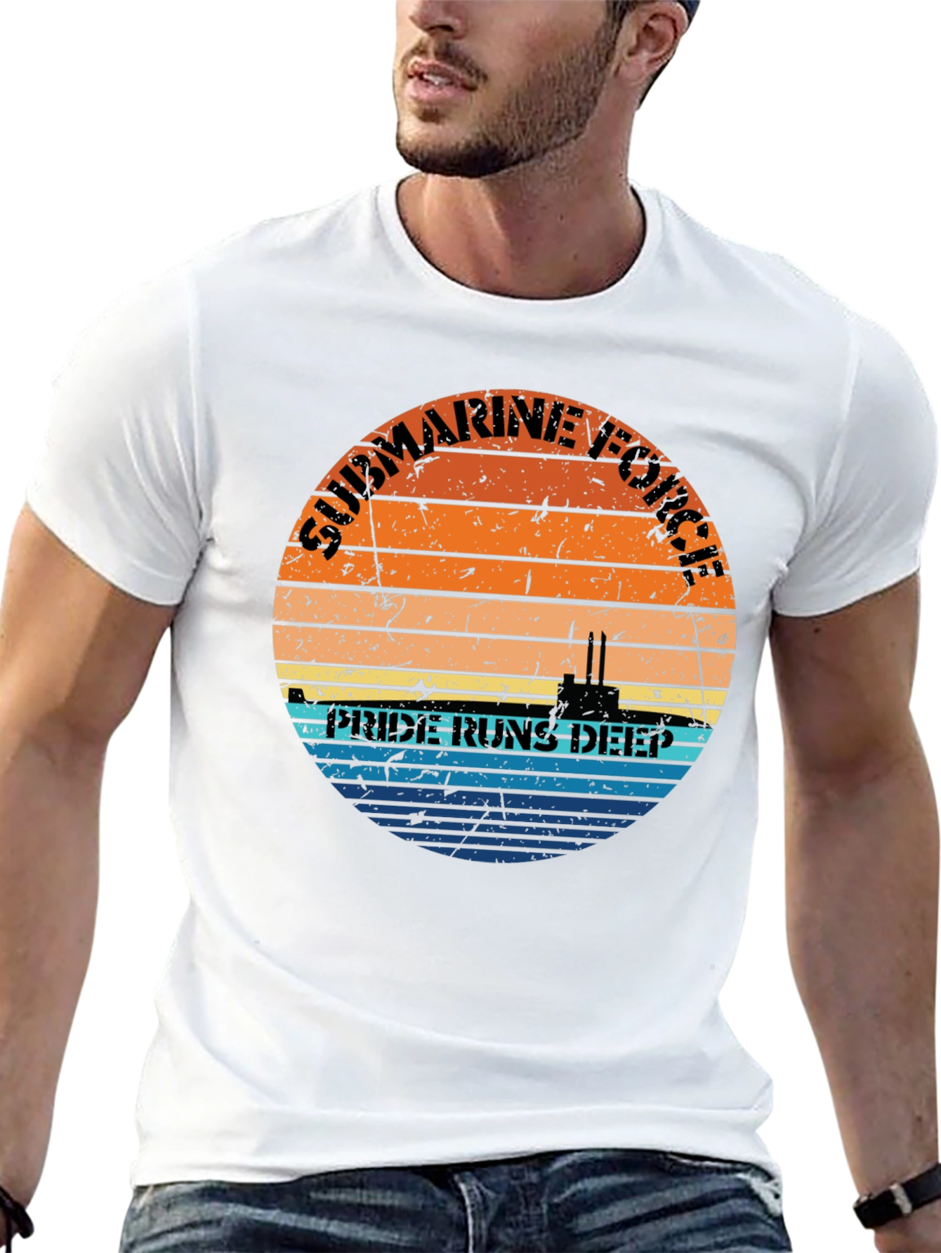 Submarine Force Pride Runs Deep Graphic Tee