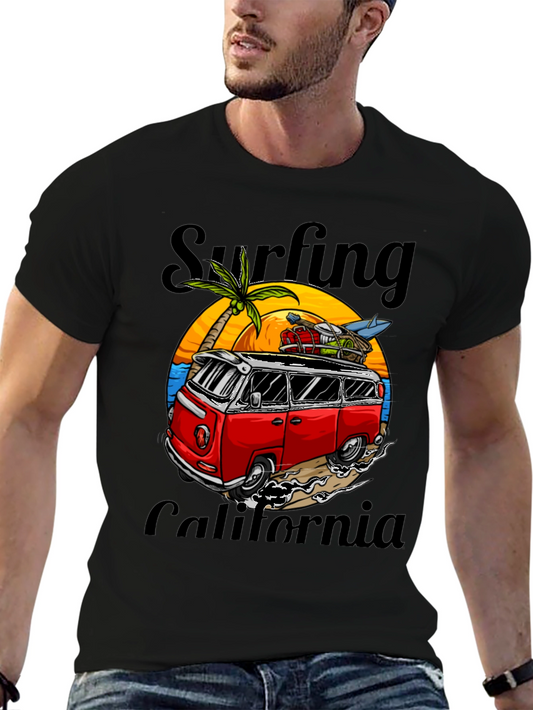 Surfing California Graphic Tee