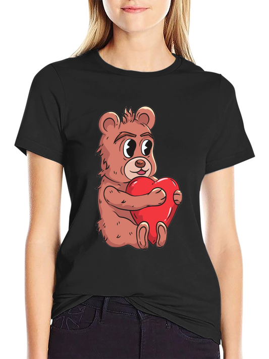 Bear Hug Heart T-Shirt - Valentines Day