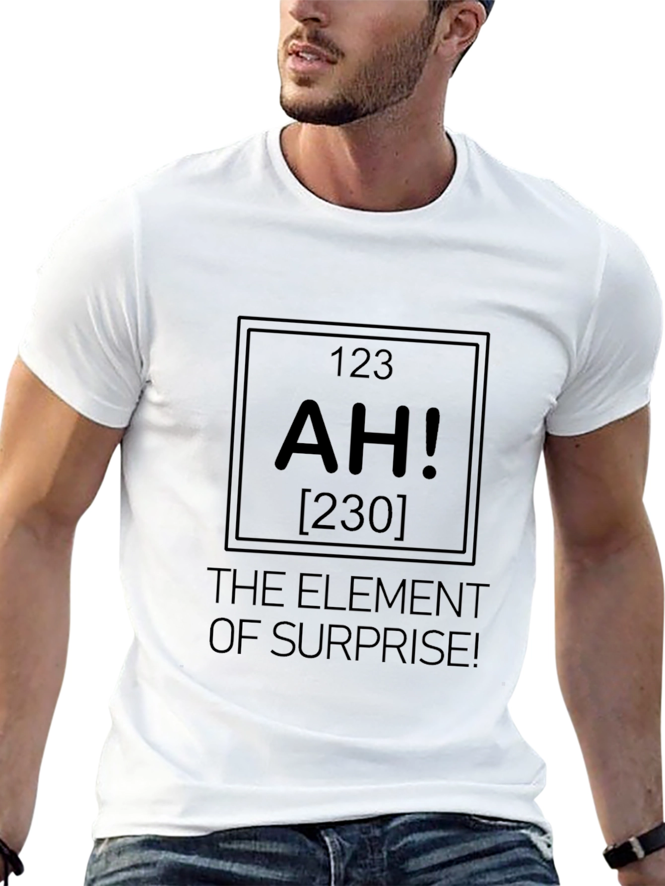 AH! Element of Surprise Mens Black T-Shirt