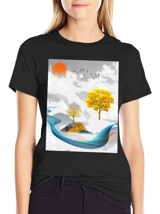 Abstract Landscape Graphic Tee