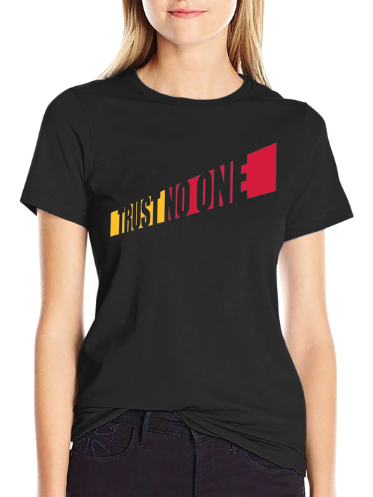 Trust No One Graphic Tee - Black