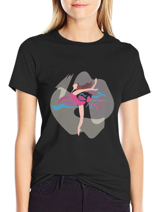 Ballerina Graphic T-Shirt - Stylish Dance Design