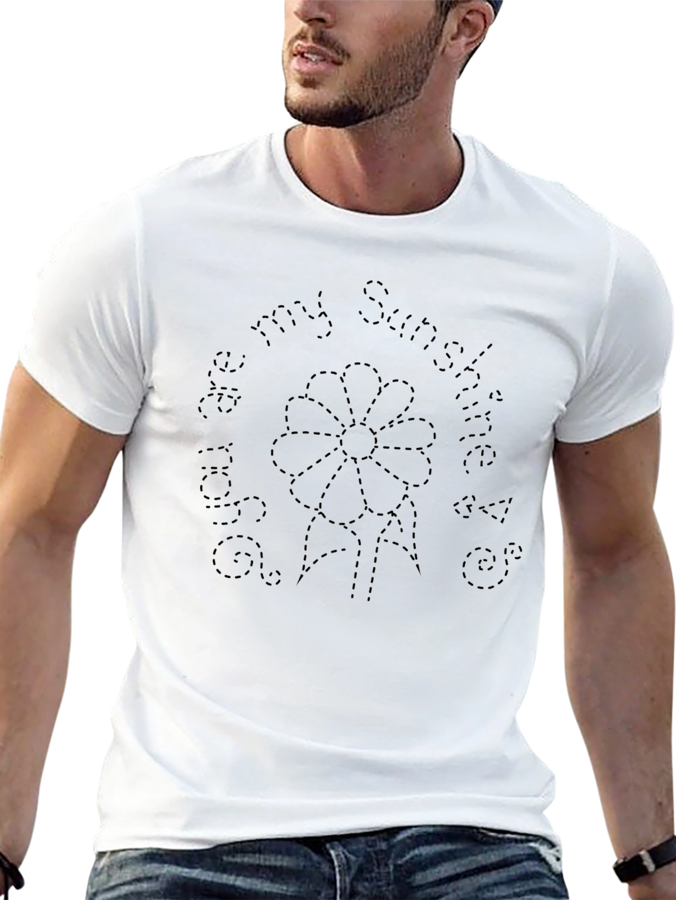 You Are My Sunshine T-Shirt - Floral Design