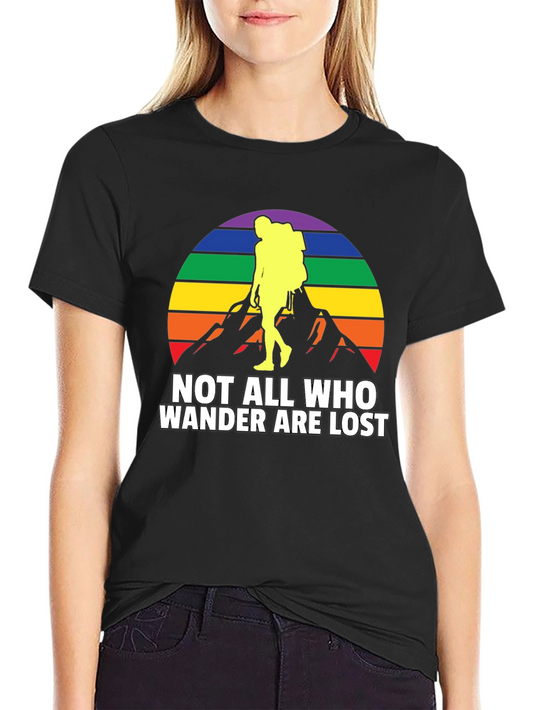Wanderer Graphic T-Shirt - Not All Who Wander Are Lost