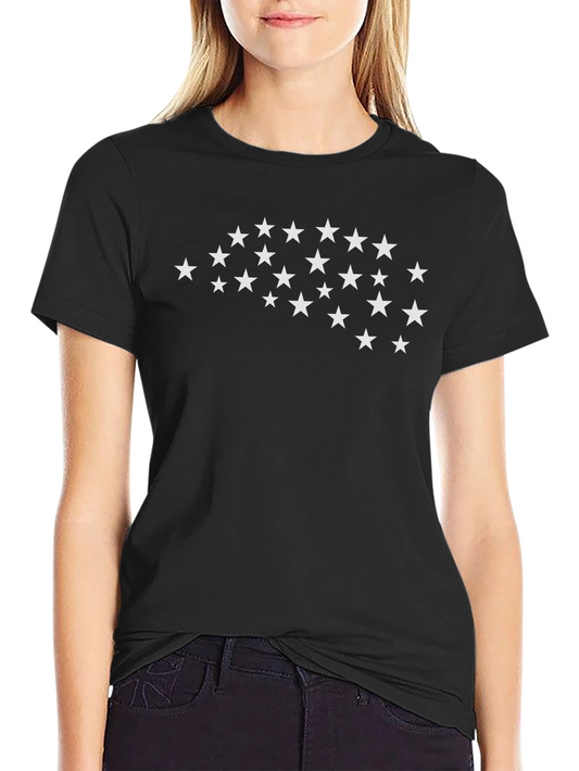 Starry Brain Graphic Tee - Mens Black Cotton T-Shirt