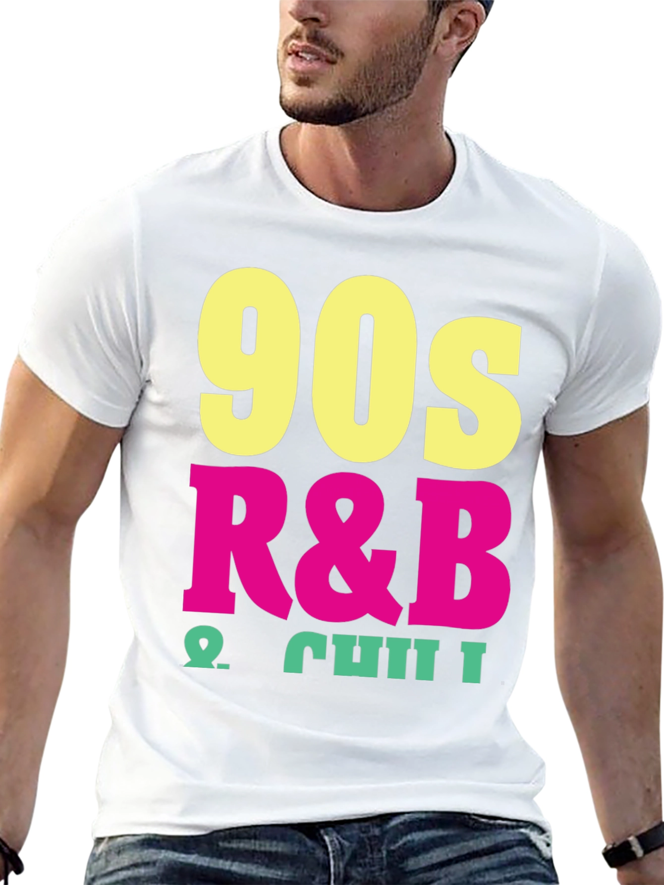 90s R&B & Chill Black T-Shirt