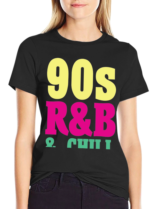 90s R&B & Chill Black T-Shirt