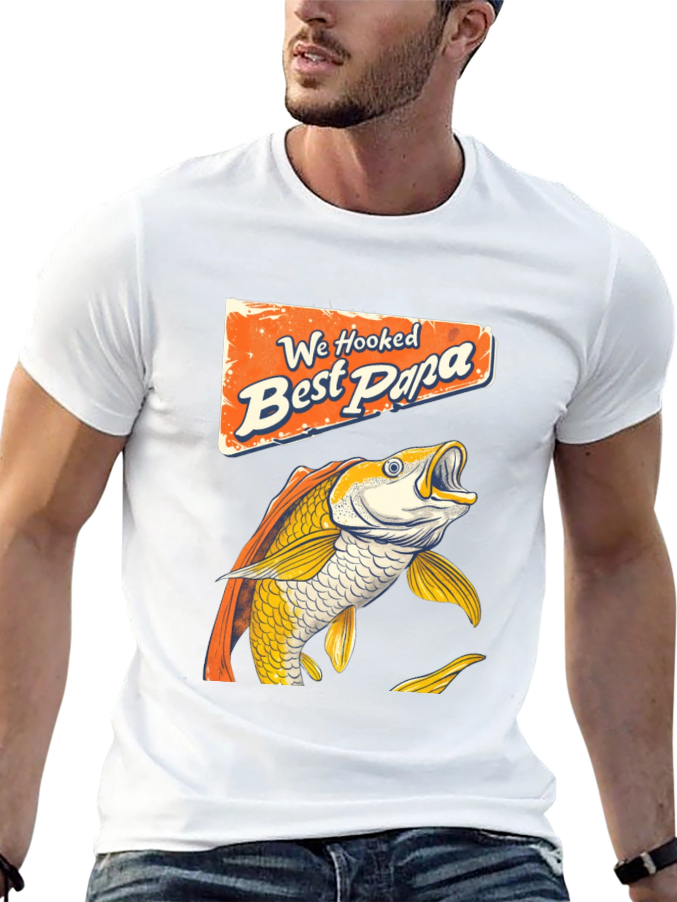 Best Papa Ever Fishing T-Shirt