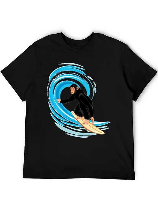 Surfing Monkey Graphic T-Shirt