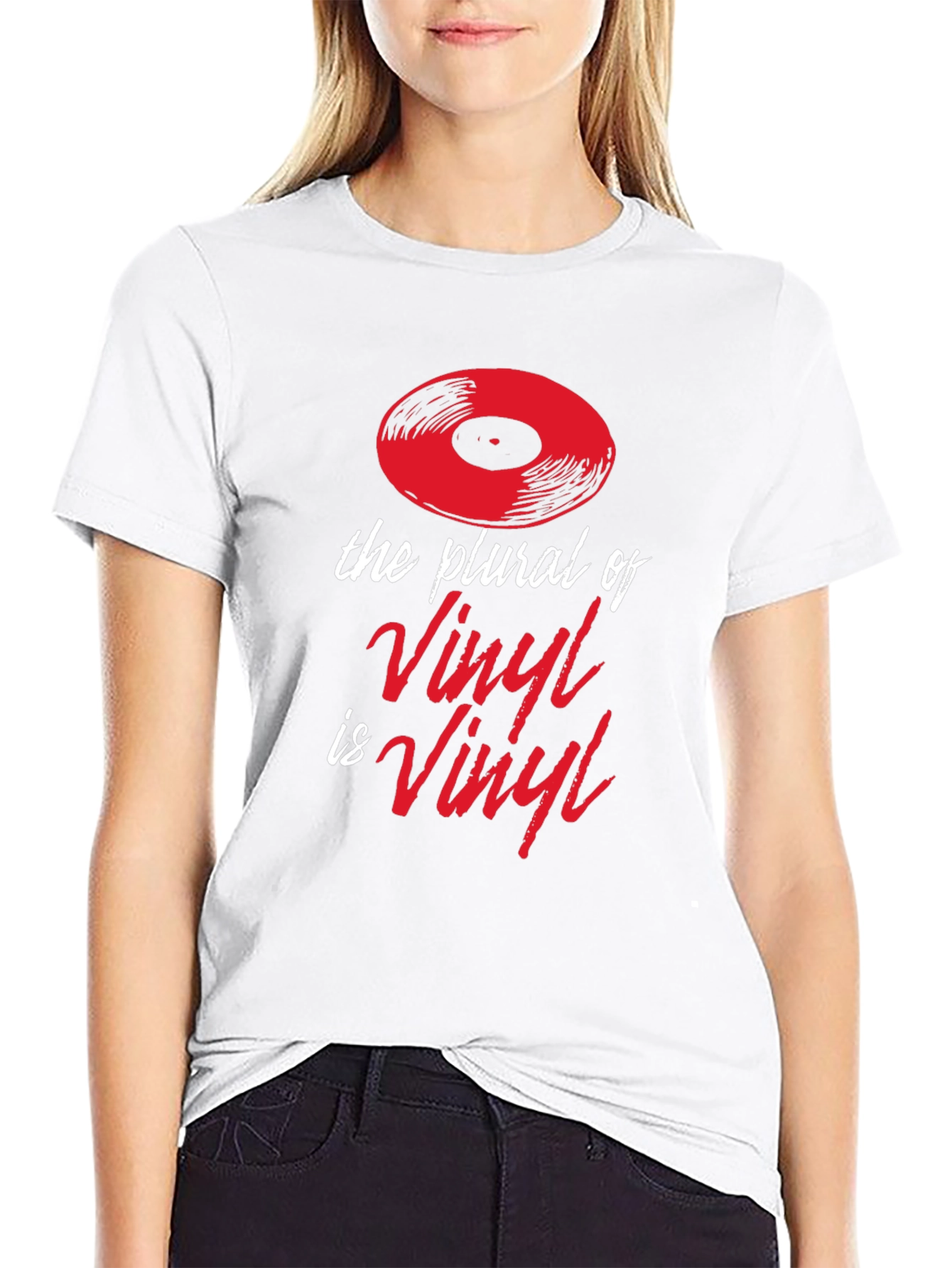 Vinyl Plural Graphic Tee - Music Lover T-Shirt