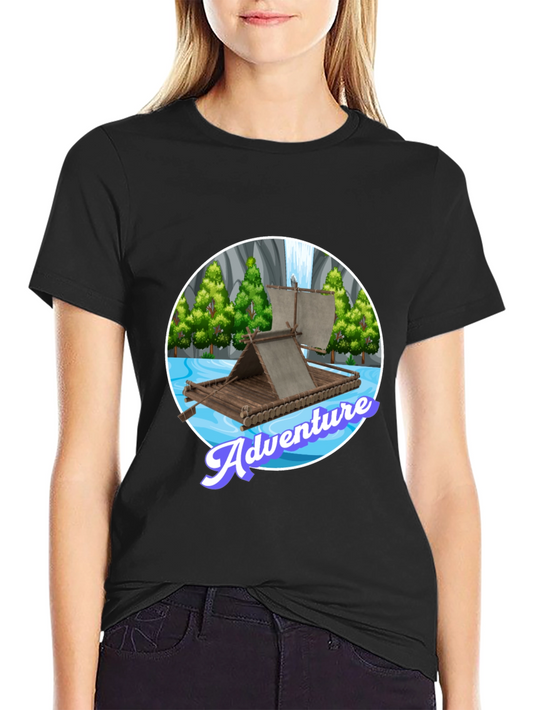 Adventure Raft Graphic Tee - Stylish Outdoor Design