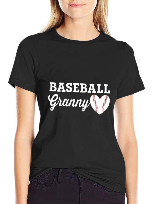 Baseball Granny T-Shirt - Baseball Heart