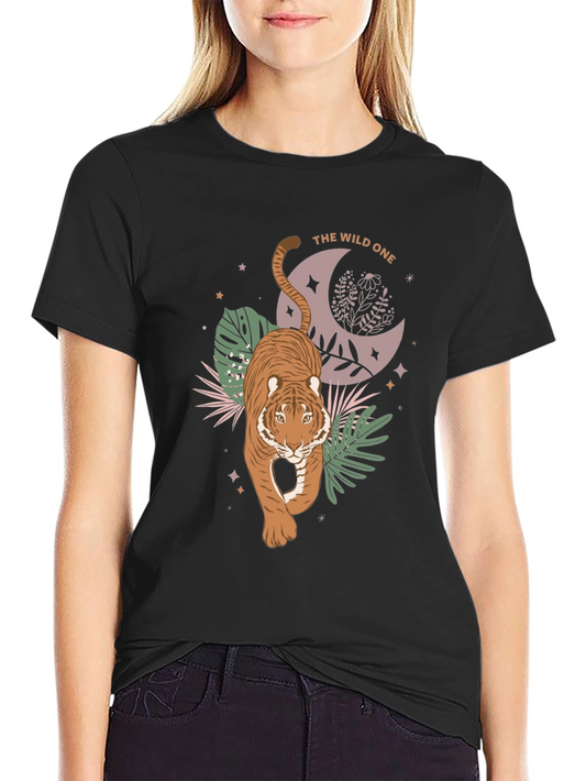 The Wild One Tiger Graphic Tee - Black