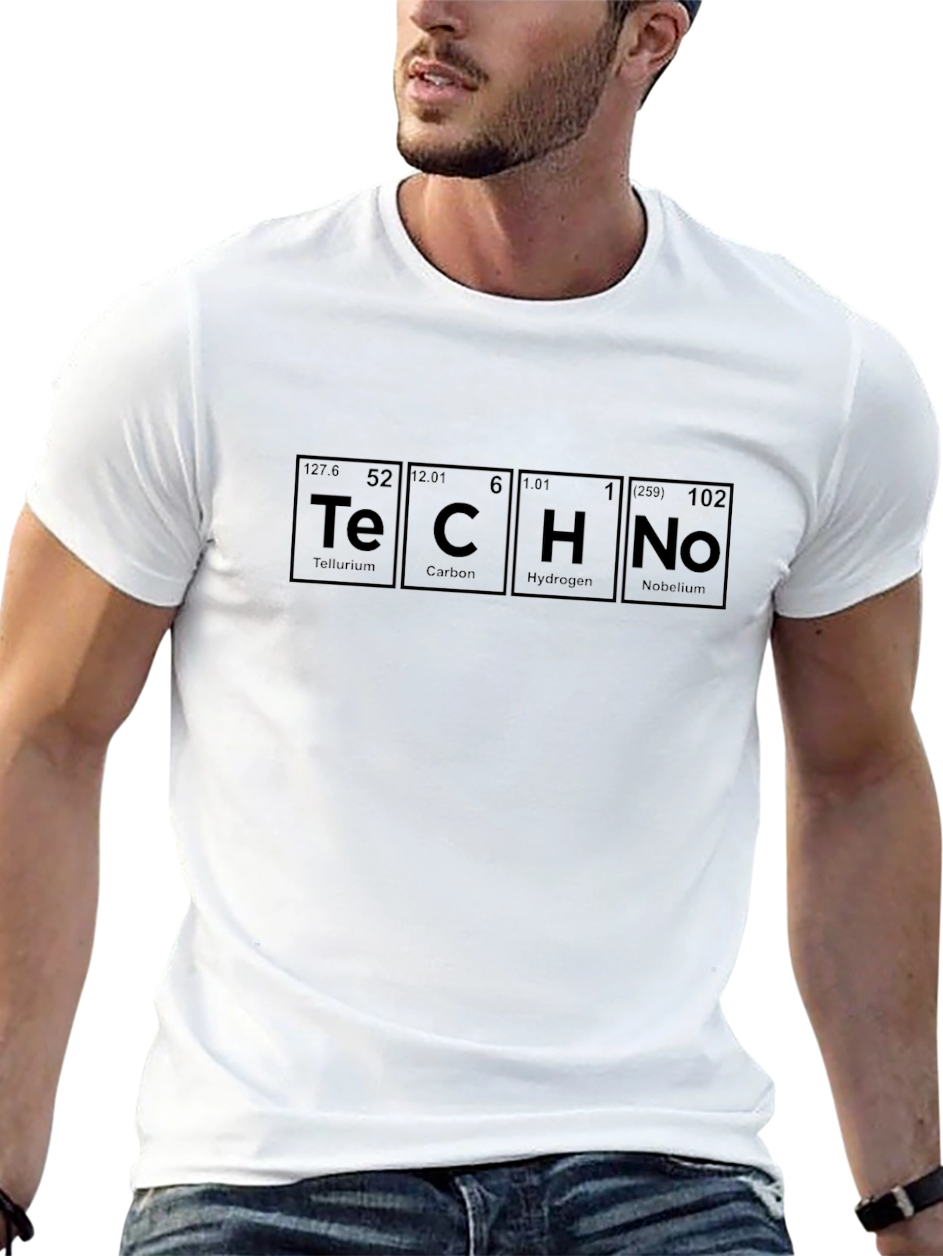 TECHNO Periodic Table T-Shirt - Cool Chemistry Tee