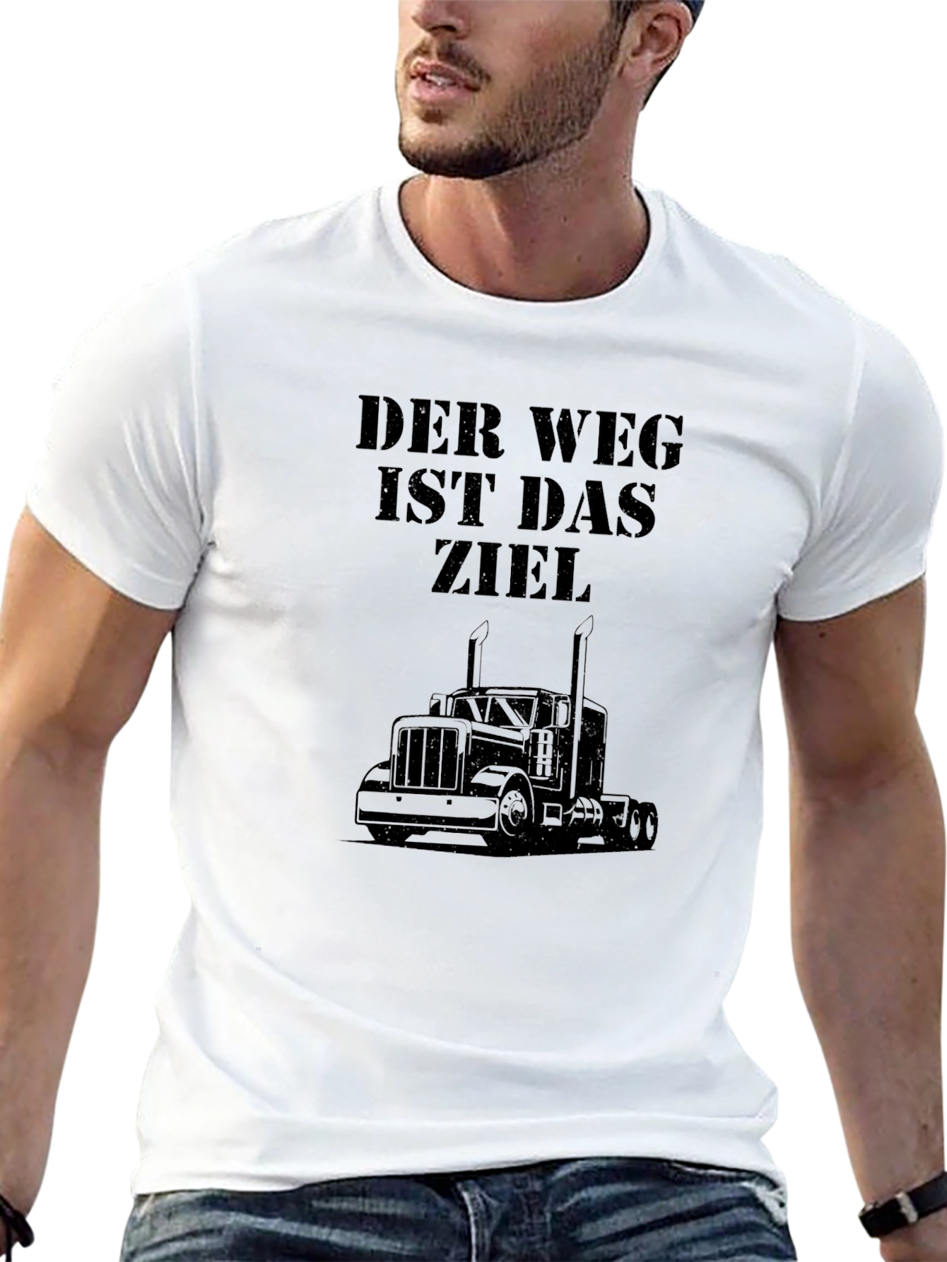 Trucker T-Shirt: The Journey is the Destination