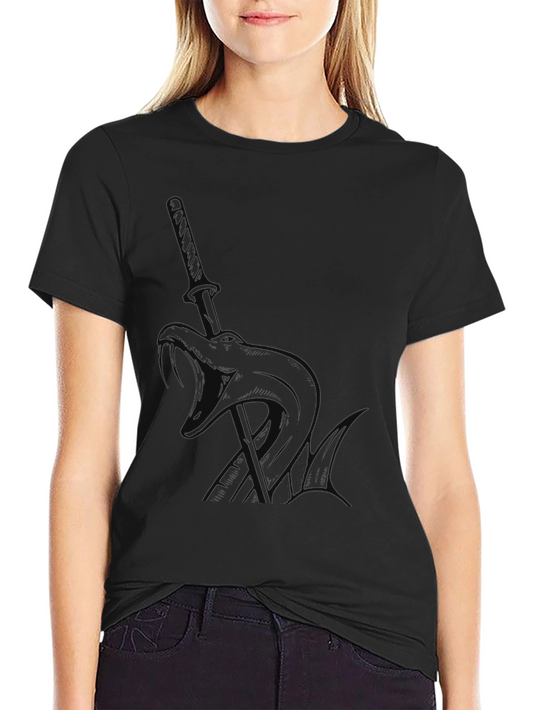 Black Katana Graphic Tee - Edgy Style