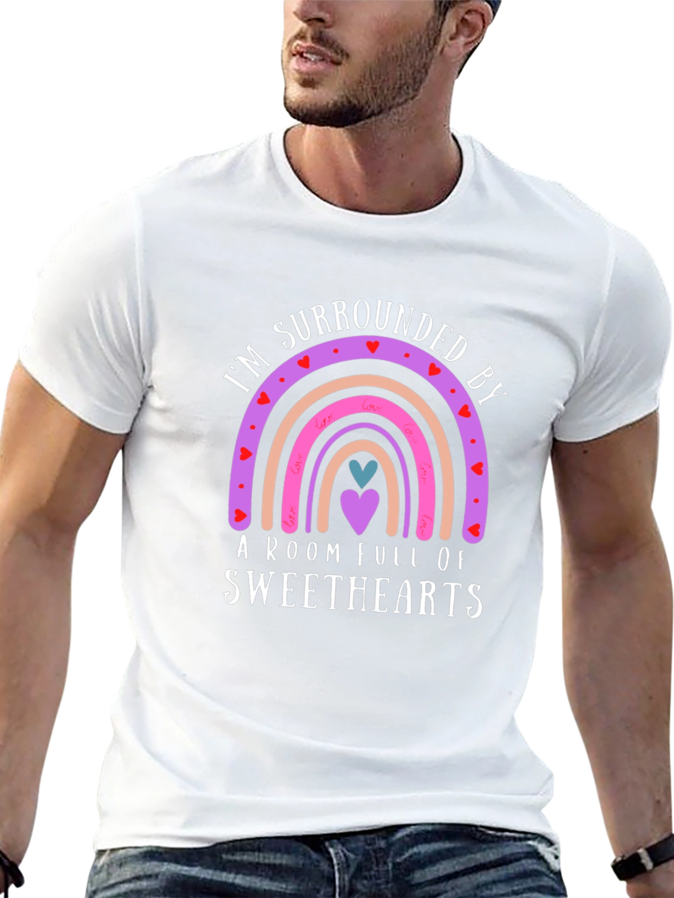Sweethearts Rainbow Valentines Day T-Shirt