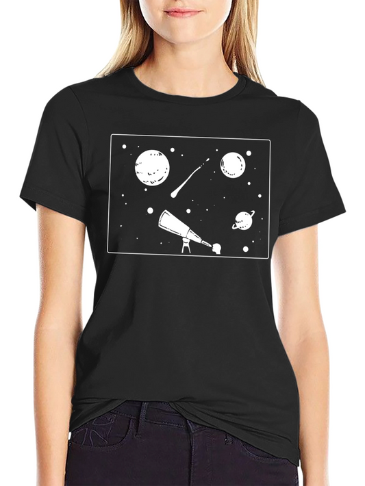 Space Explorer Black T-Shirt