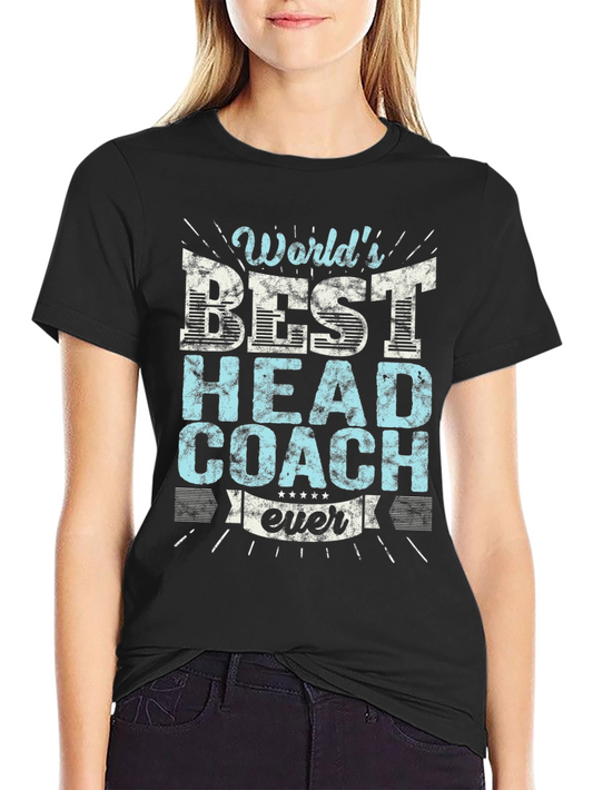 Worlds Best Head Coach T-Shirt - Gift for Coaches